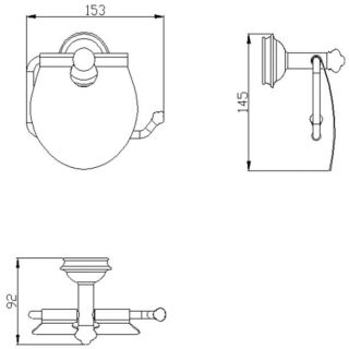 Держатель туалетной бумаги Sapho Astor с крышкой хром 1325-17